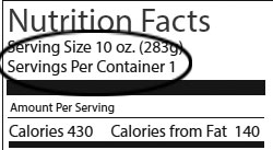 servings per container