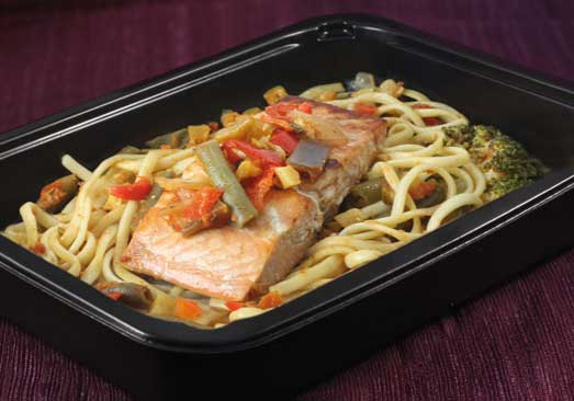 Salmon Vegetable Linguini - Individual Meal