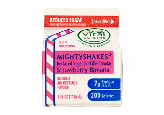 Mighty Shakes Strawberry-Banana - 4 oz (Reduced sugar)