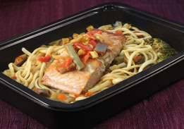 Salmon Linguine, a heart healthy meal